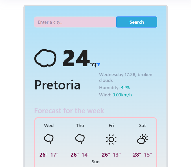 react weather image